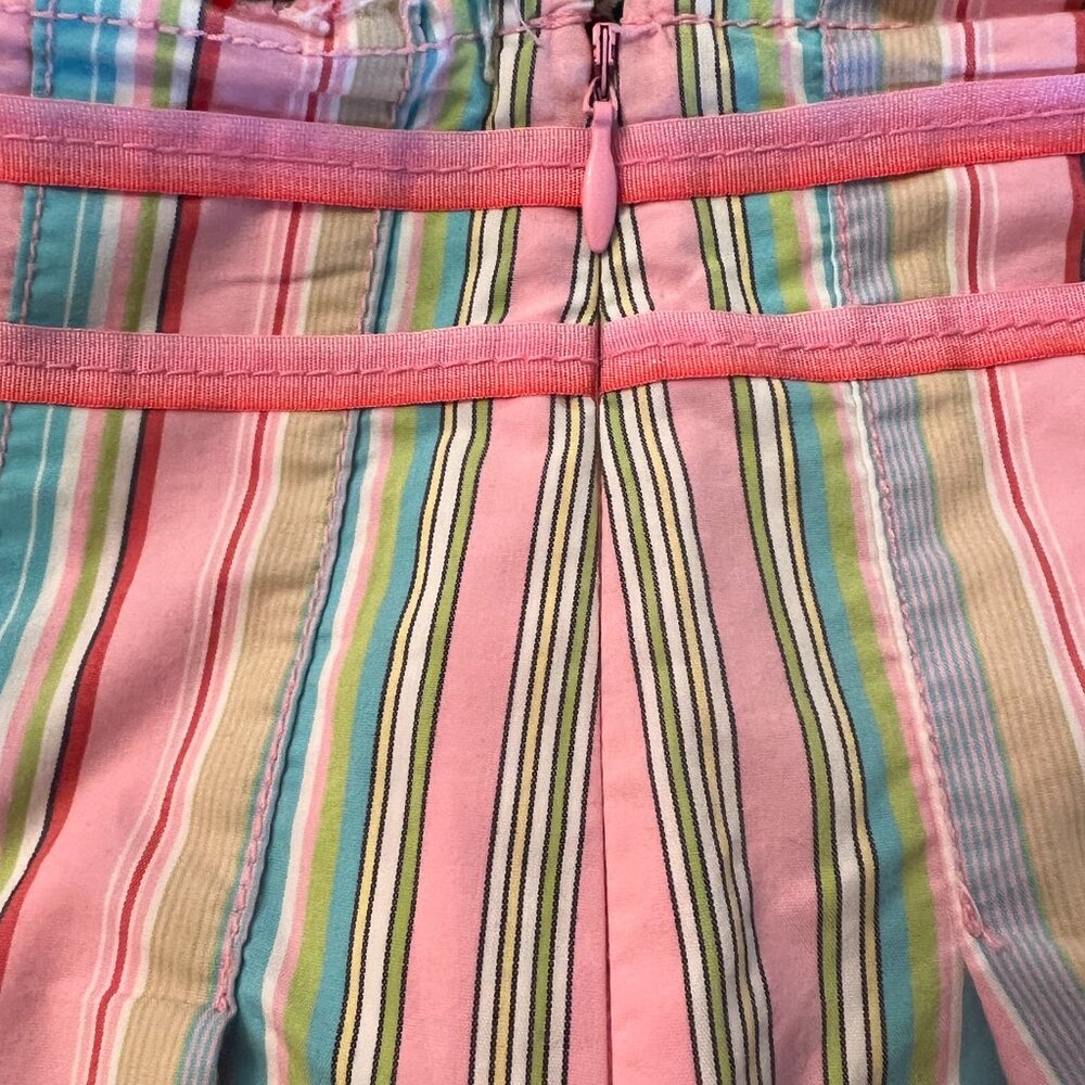 Vintage Old Navy Y2K Pastel Striped Skirt in Size 8 - Picture 5 of 10